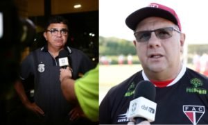 Flávio Araújo e Marcelo Vilar, técnicos dos finalistas de Série D 2018