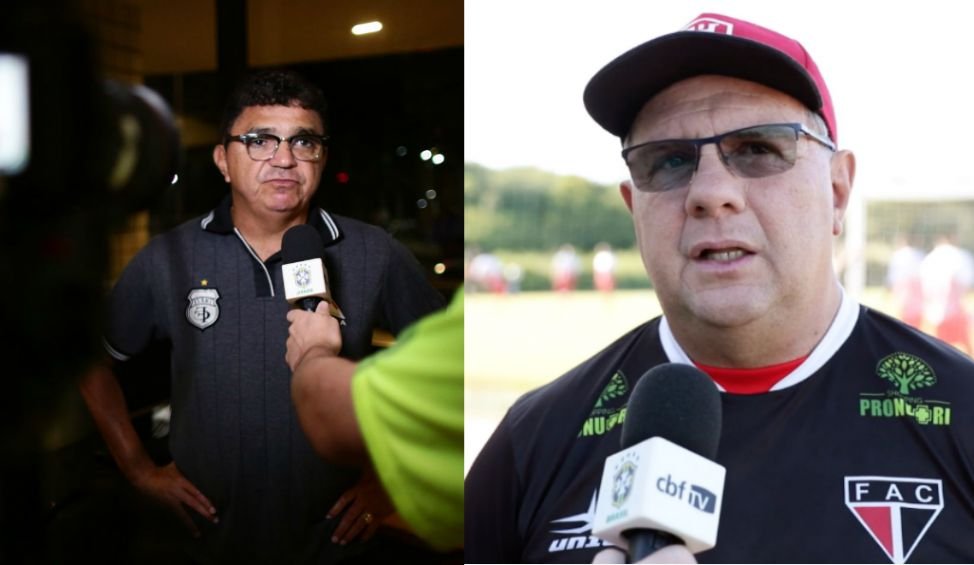 Flávio Araújo e Marcelo Vilar, técnicos dos finalistas de Série D 2018